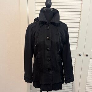 Women's Black Button-Up Jacket